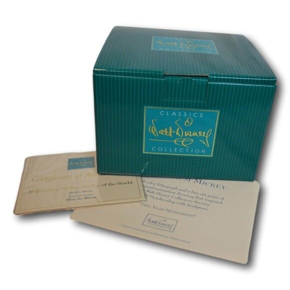 WDCC Millennium Mickey On Top of the World Figurine & Pin In Box & COA - NIB - Picture 3 of 6